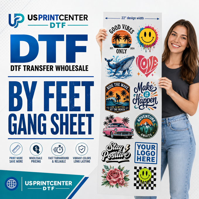 DTF Gang Sheet – Custom Transfer Printing
