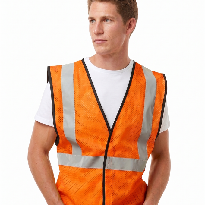 Kishigo Unisex Hook-and-Loop Mesh Vest