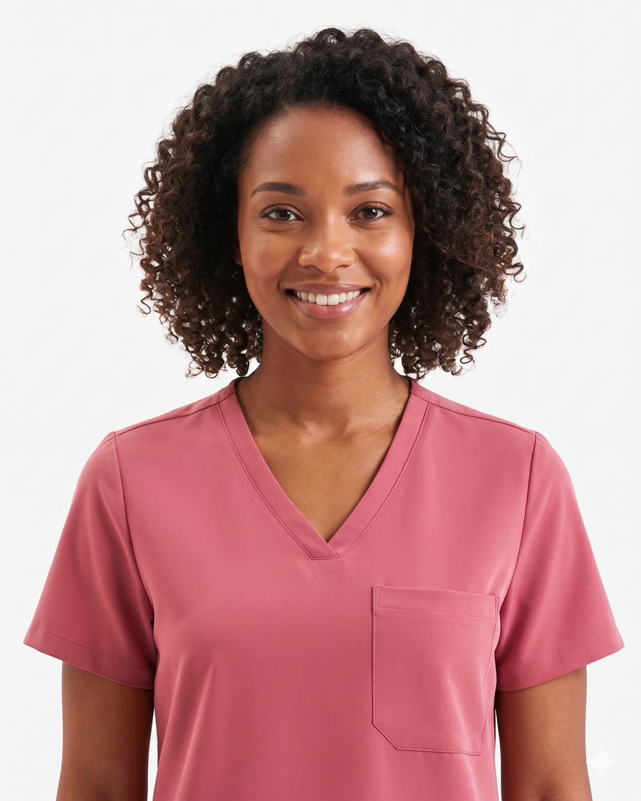 Onna Women's Limitless V-Neck Stretch Scrub Top
