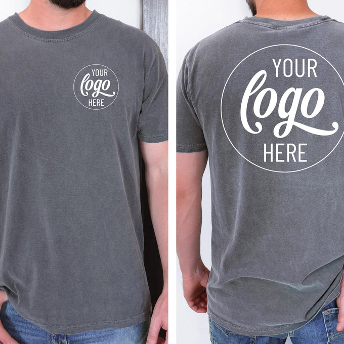 Comfort Colors® Custom Logo Shirt: Small Business Logo, Personalized Company Logo Shirt