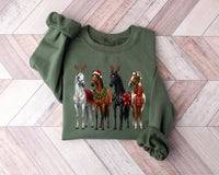 Horse Christmas Sweatshirt, Funny Xmas Shirt, Horse Lover Gift