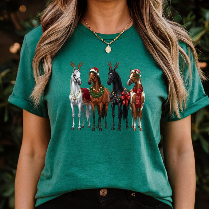 Horse Christmas Sweatshirt, Funny Xmas Shirt, Horse Lover Gift