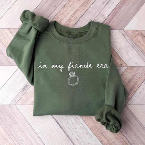 In My Fiancee Era Sweatshirt, Engagement Gift, Wedding Era Sweater