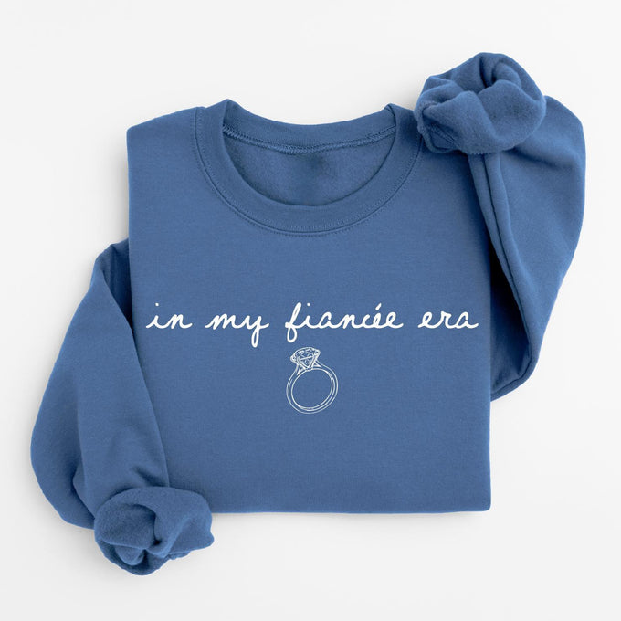 In My Fiancee Era Sweatshirt, Engagement Gift, Wedding Era Sweater