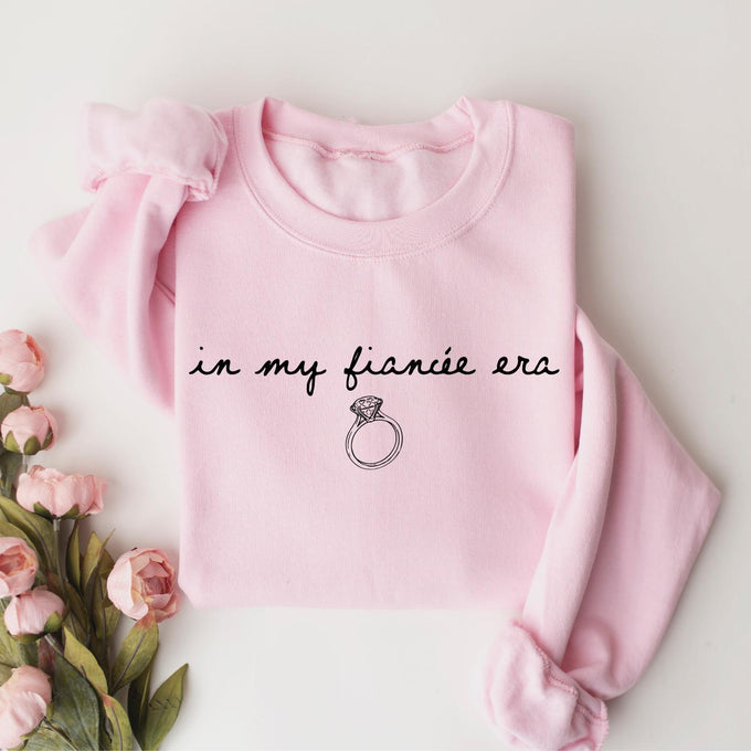 In My Fiancee Era Sweatshirt, Engagement Gift, Wedding Era Sweater