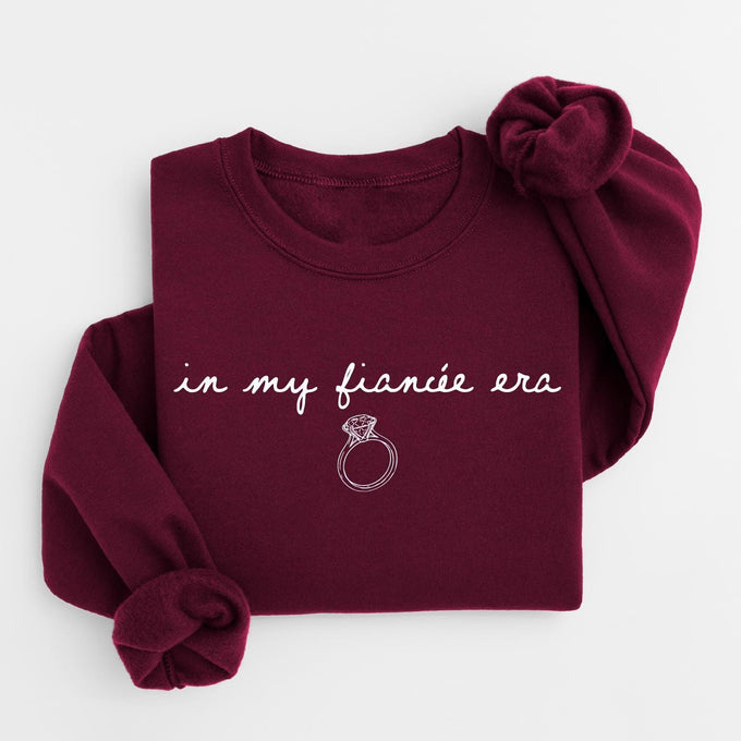 In My Fiancee Era Sweatshirt, Engagement Gift, Wedding Era Sweater