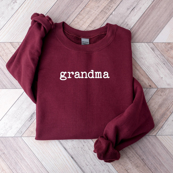 Cute Grandma Sweatshirt, Mothers Day Gift for Grandmother, Nana Sweatshirt, Grammy Shirt, Gigi Mimi Lovey Grammy Shirt, Minimal Grandma Gift