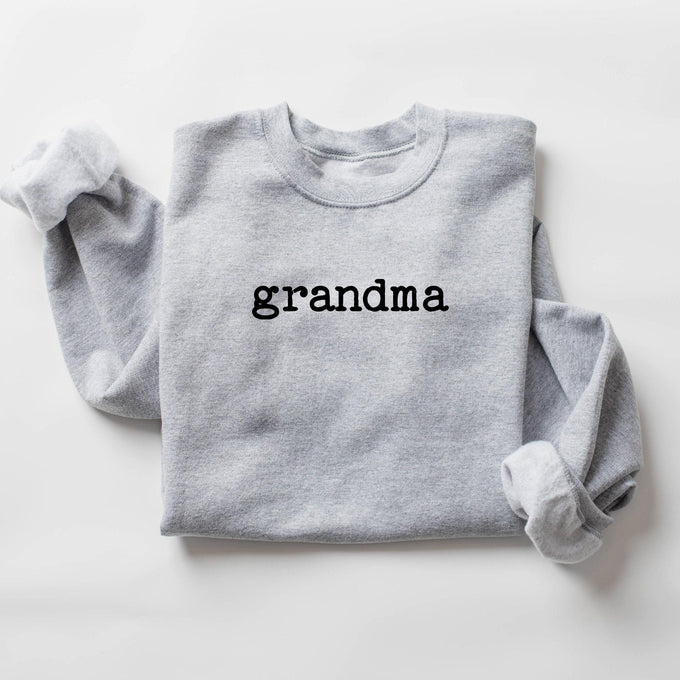 Cute Grandma Sweatshirt, Mothers Day Gift for Grandmother, Nana Sweatshirt, Grammy Shirt, Gigi Mimi Lovey Grammy Shirt, Minimal Grandma Gift