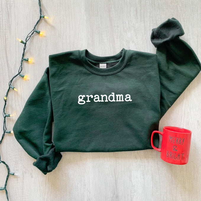 Cute Grandma Sweatshirt, Mothers Day Gift for Grandmother, Nana Sweatshirt, Grammy Shirt, Gigi Mimi Lovey Grammy Shirt, Minimal Grandma Gift