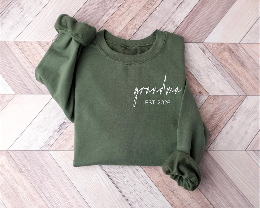 Personalized Grandma Sweatshirt, Custom Nana Gift, Mothers Day Gift