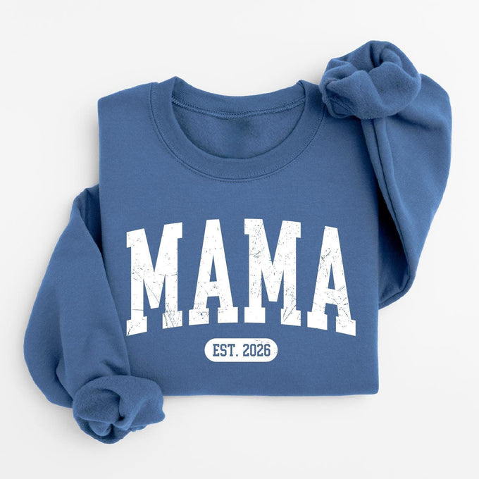 Personalized Mama Sweatshirt, Pregnancy Announcement, Mothers Day Gift