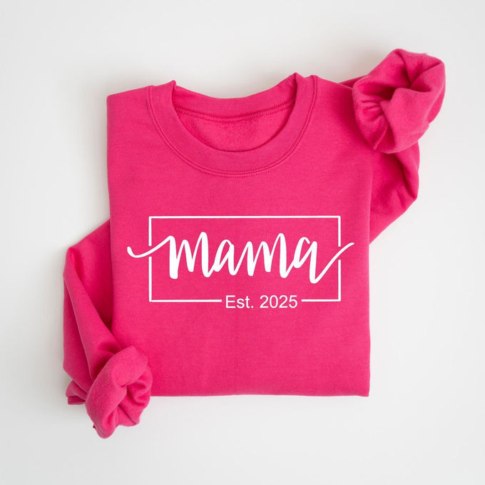 Custom Mama Sweatshirt, Mothers Day Shirt, Personalized Mom Gift, New Mom Tee