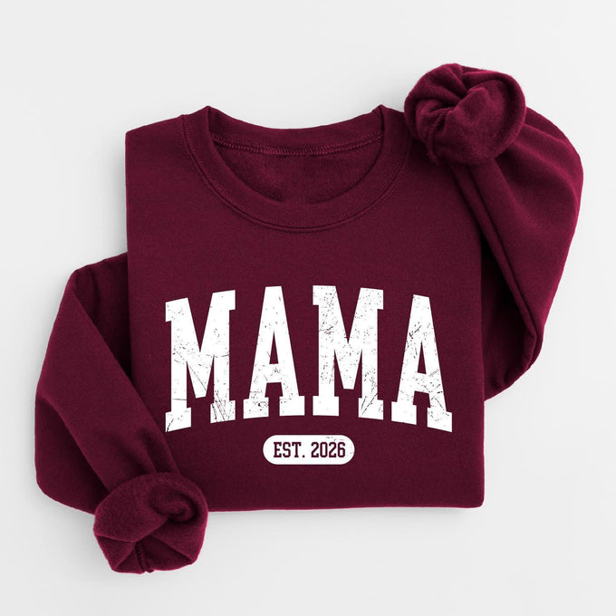 Personalized Mama Sweatshirt, Pregnancy Announcement, Mothers Day Gift