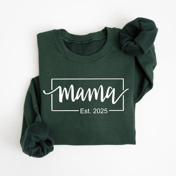 Custom Mama Sweatshirt, Mothers Day Shirt, Personalized Mom Gift, New Mom Tee