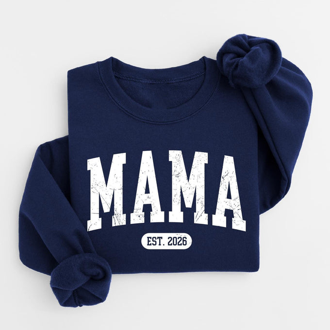 Personalized Mama Sweatshirt, Pregnancy Announcement, Mothers Day Gift