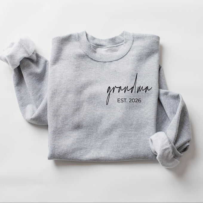Personalized Grandma Sweatshirt, Custom Nana Gift, Mothers Day Gift