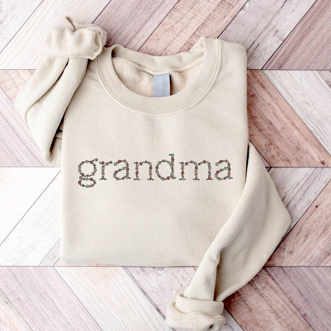 Floral Grandma Sweatshirt, Nana Sweatshirt, Mother's Day Gift, Gift For Grandma