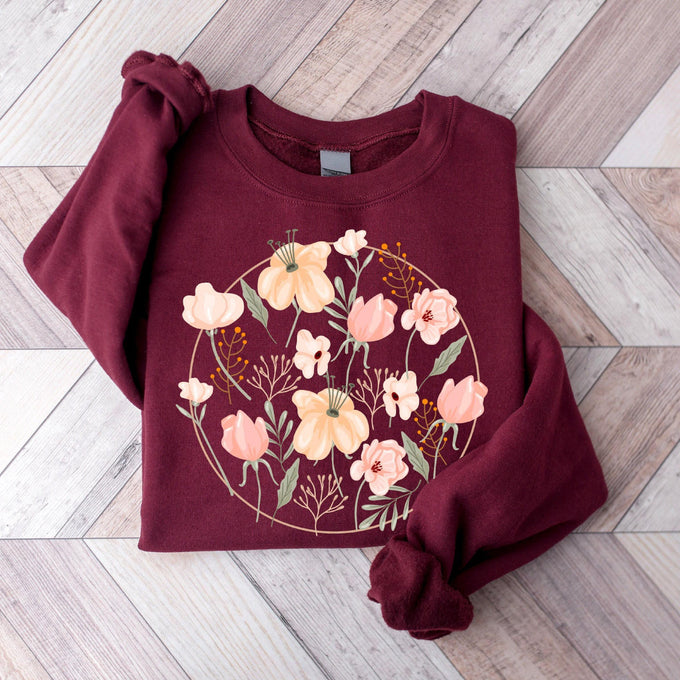 Wildflowers Sweatshirt, Mothers Day Gift, Floral  Mama Shirt, Gift for Women