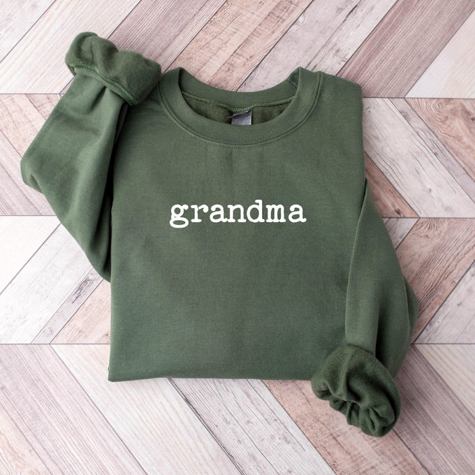 Cute Grandma Sweatshirt, Mothers Day Gift for Grandmother, Nana Sweatshirt, Grammy Shirt, Gigi Mimi Lovey Grammy Shirt, Minimal Grandma Gift