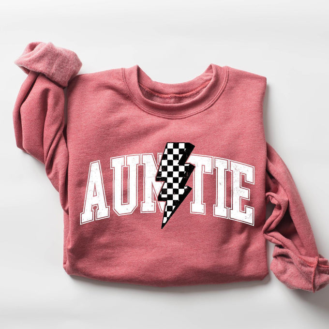 Retro Auntie Sweatshirt, Mothers Day Gift, Christmas Gift For Auntie, Cute Auntie Sweatshirt, Funny Aunt Sweatshirt, Tia Shirt