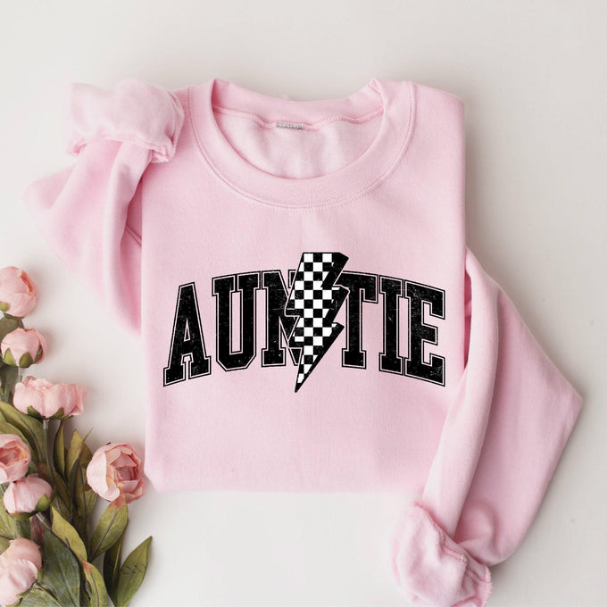 Retro Auntie Sweatshirt, Mothers Day Gift, Christmas Gift For Auntie, Cute Auntie Sweatshirt, Funny Aunt Sweatshirt, Tia Shirt