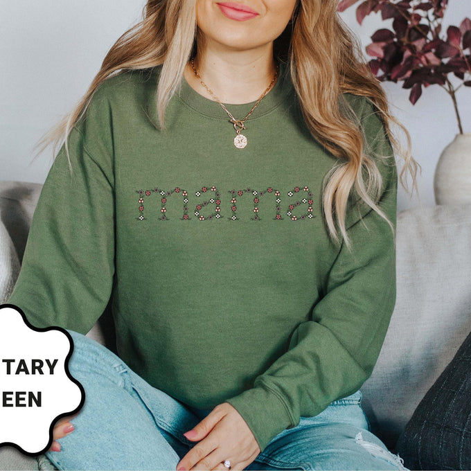 Mama Sweatshirt, Mother's Day Gift, Gift For Mother, Grandma Sweatshirt, Nana Shirt, Mom Hoodie, Mama Crewneck, New Mom Shirt, Grammy Shirt