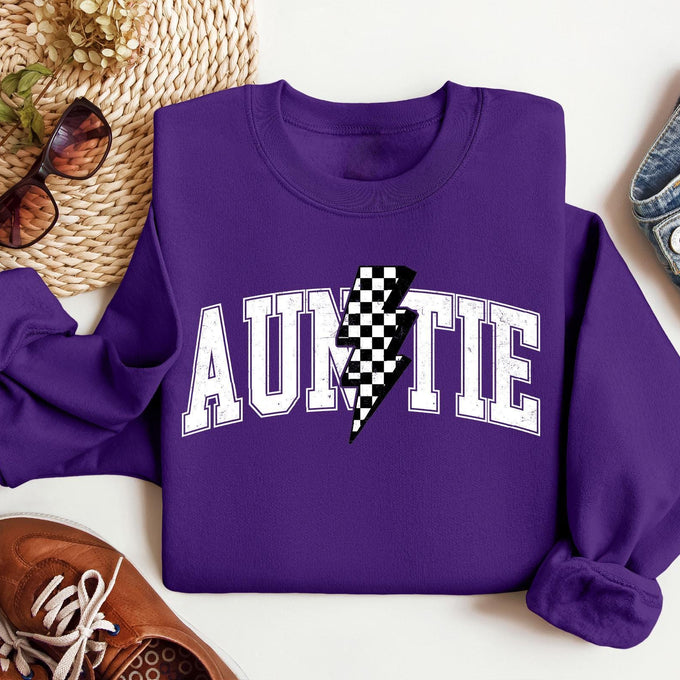 Retro Auntie Sweatshirt, Mothers Day Gift, Christmas Gift For Auntie, Cute Auntie Sweatshirt, Funny Aunt Sweatshirt, Tia Shirt