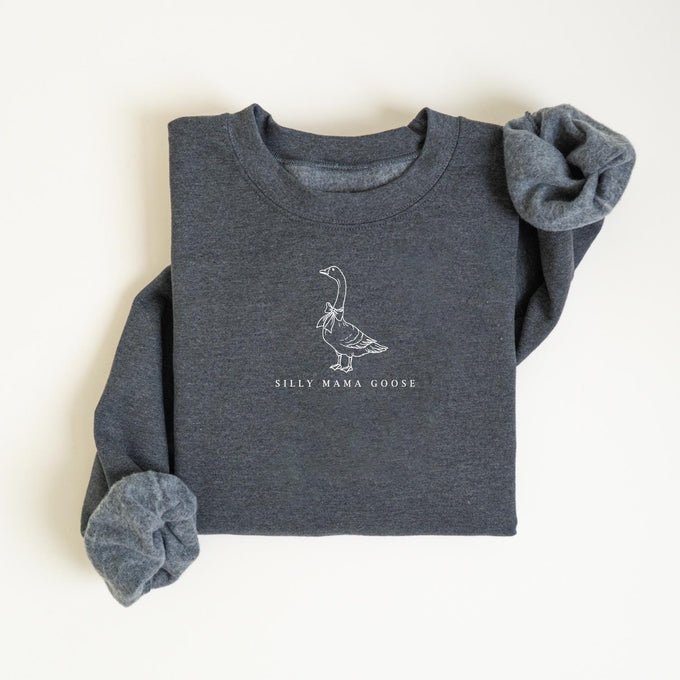 Mama Goose Sweatshirt, One Silly Goose Shirt for Mom, Goose Family Shirt