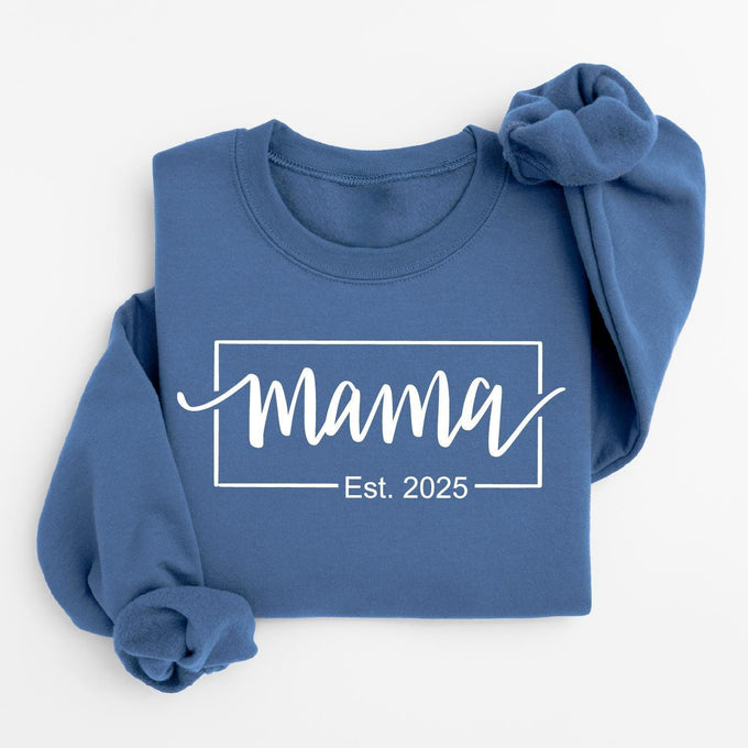 Custom Mama Sweatshirt, Mothers Day Shirt, Personalized Mom Gift, New Mom Tee