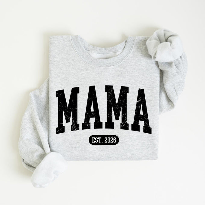 Personalized Mama Sweatshirt, Pregnancy Announcement, Mothers Day Gift