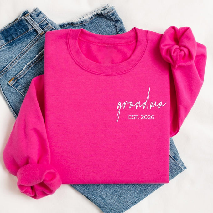 Personalized Grandma Sweatshirt, Custom Nana Gift, Mothers Day Gift