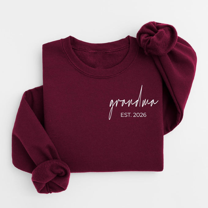 Personalized Grandma Sweatshirt, Custom Nana Gift, Mothers Day Gift