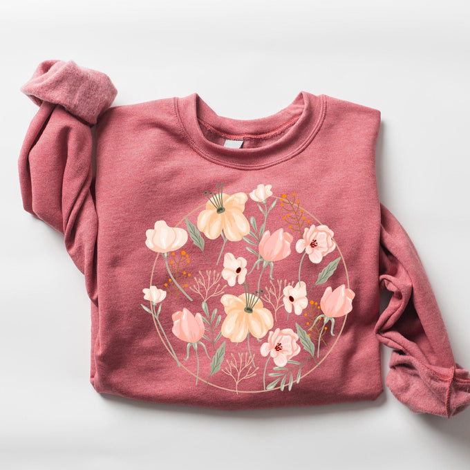 Wildflowers Sweatshirt, Mothers Day Gift, Floral  Mama Shirt, Gift for Women