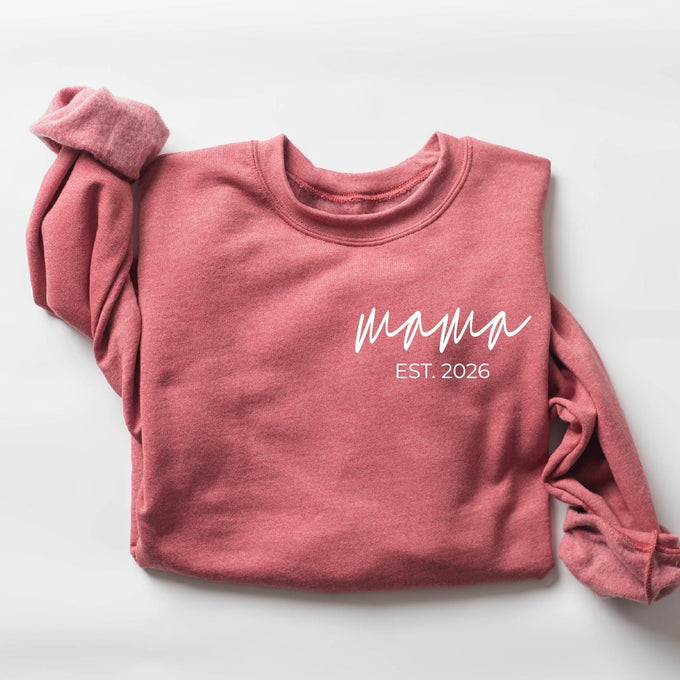Personalized Mama Est Year Sweatshirt, Mothers Day Gift