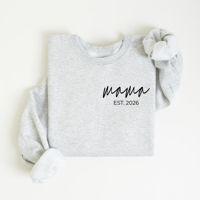 Personalized Mama Est Year Sweatshirt, Mothers Day Gift