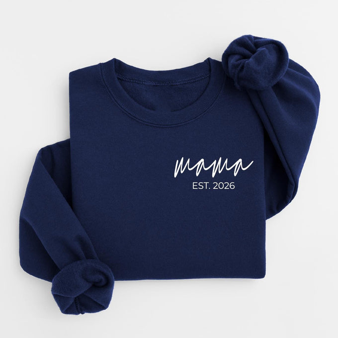 Personalized Mama Est Year Sweatshirt, Mothers Day Gift