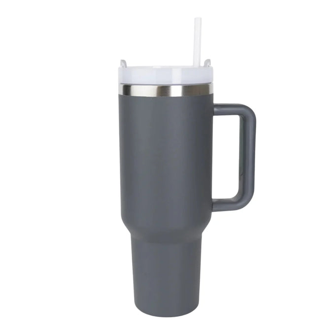 RoadSip Stainless Steel Tumbler with Handle and Sip 40oz.