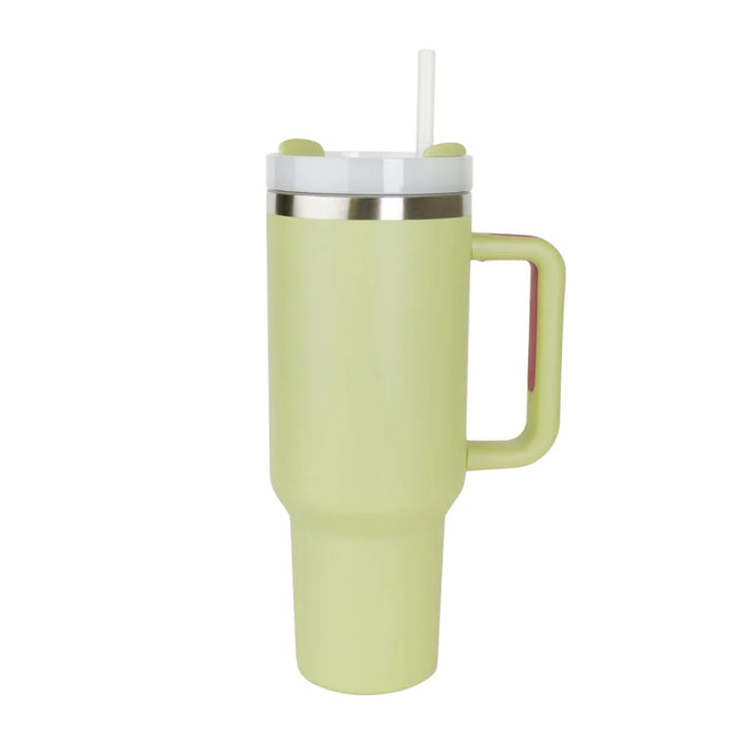 RoadSip Stainless Steel Tumbler with Handle and Sip 40oz.