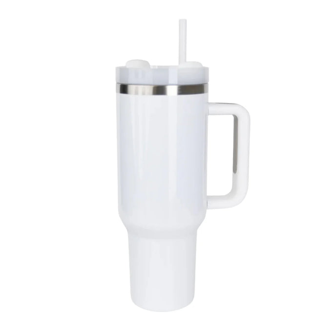 RoadSip Stainless Steel Tumbler with Handle and Sip 40oz.